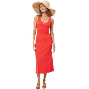 L*SPACE Revolve Jenna Scoop-Neck Ribbed Midi Dress Beach Cover Up
